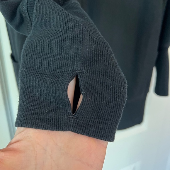 Eddie Bauer women’s black open front long cardigan. Size large tall. - Picture 6 of 6